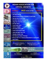 Cover for INDIAN ASSOCIATION FOR CRYSTAL (IACG) : IACG News Letter, Issue.26, January 2014