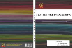 Cover for TEXTILE WET PROCESSING