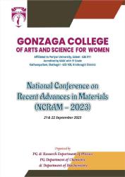 Cover for NATIONAL CONFERENCE ON RECENT ADVANCES IN MATERIALS (NCRAM – 2023)
