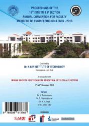 Cover for Proceedings of the 19 th ISTE TN  & P section Annual Convention for Faculty Members of Engineeering Colleges-2016